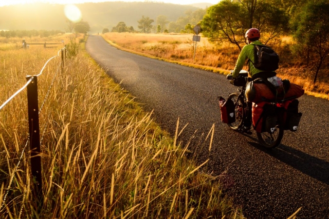 Bicycle touring in the Hunter Valley of New South Wales, Australia.