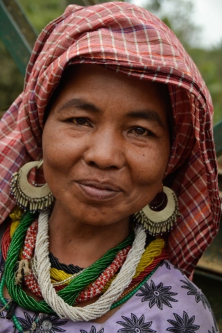 Tribal woman from the Bru community in Tripura, India.